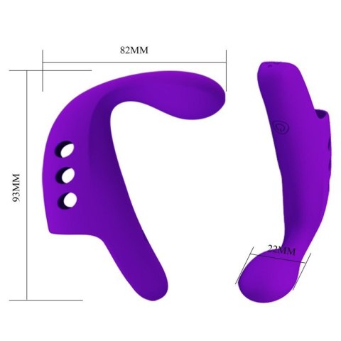 PRETTY LOVE - FINGERING VIBRATOR GORGON Purple, 10 vibration functions Boss of toys