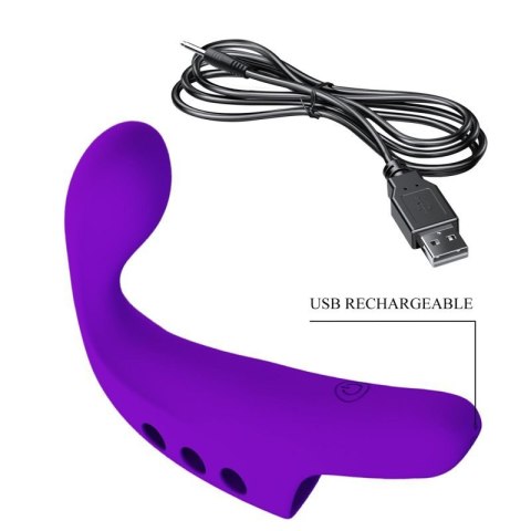 PRETTY LOVE - FINGERING VIBRATOR GORGON Purple, 10 vibration functions Boss of toys