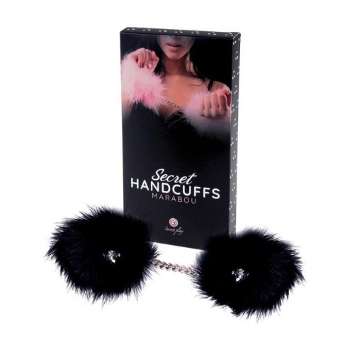 BLACK MARABOU HANDCUFFS Boss of toys BLACK MARABOU HANDCUFFS Boss of toys
