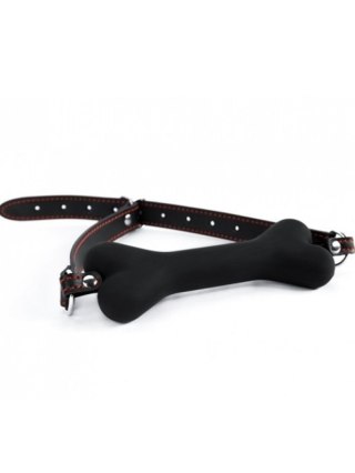 Black Silicone Bone Gag Boss of toys