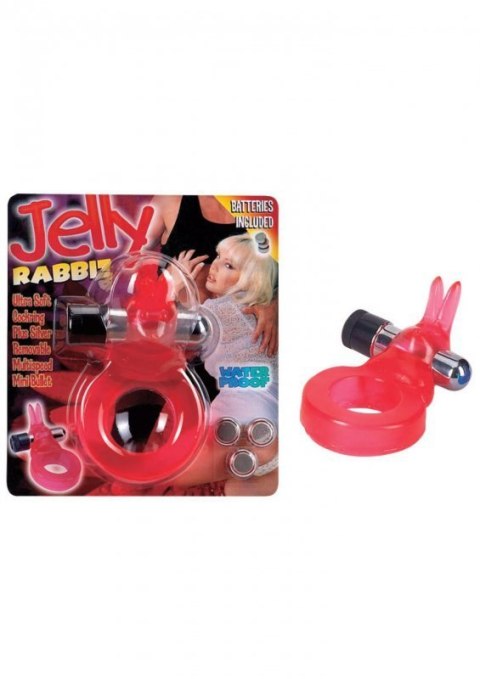 Jelly Rabbit Cockring Red Boss of toys Jelly Rabbit Cockring Red Boss of toys