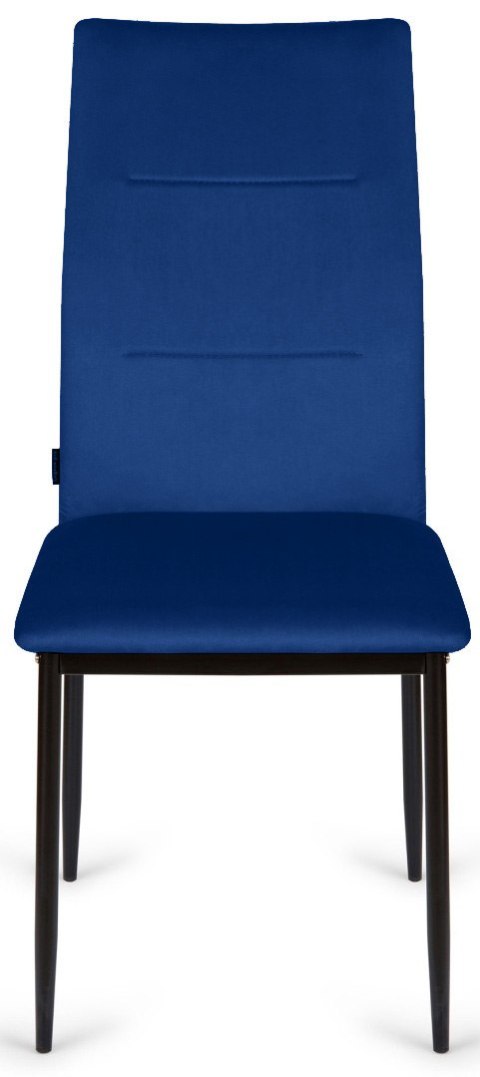 Krzesło tapicerowane VALVA DUO VELVET BLUE Lugano