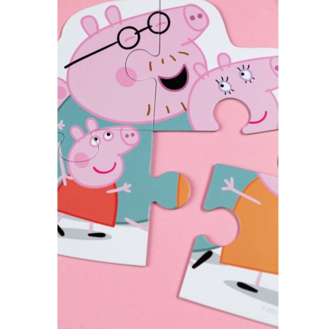 PUZZLE 3w1 "ŚWINKA PEPPA" TRZY UKŁADANKI W JEDNYM DLA NAJMŁODSZYCH DZIECI DODO