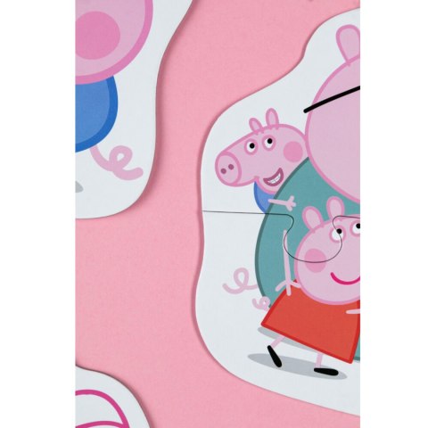 PUZZLE 3w1 "ŚWINKA PEPPA" TRZY UKŁADANKI W JEDNYM DLA NAJMŁODSZYCH DZIECI DODO