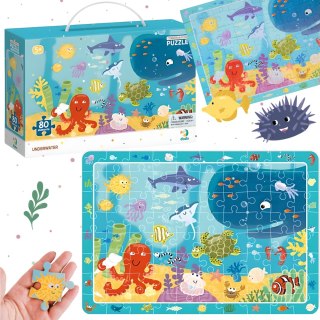 PUZZLE OBSERWACYJNE OCEAN 80 ELEMENTÓW PODWODNY ŚWIAT UKŁADANKA DLA DZIECI DODO