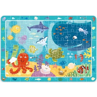 PUZZLE OBSERWACYJNE OCEAN 80 ELEMENTÓW PODWODNY ŚWIAT UKŁADANKA DLA DZIECI DODO