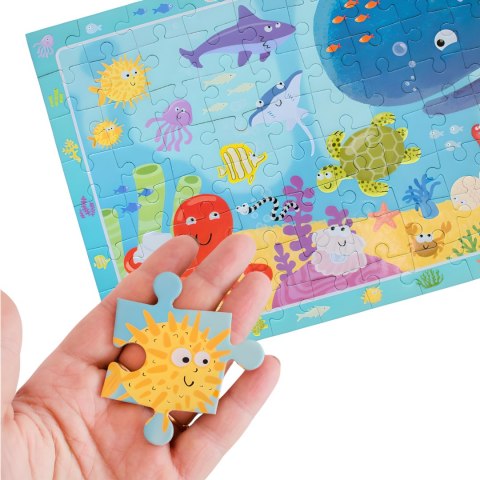 PUZZLE OBSERWACYJNE OCEAN 80 ELEMENTÓW PODWODNY ŚWIAT UKŁADANKA DLA DZIECI DODO