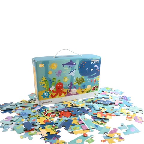 PUZZLE OBSERWACYJNE OCEAN 80 ELEMENTÓW PODWODNY ŚWIAT UKŁADANKA DLA DZIECI DODO