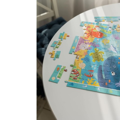 PUZZLE OBSERWACYJNE OCEAN 80 ELEMENTÓW PODWODNY ŚWIAT UKŁADANKA DLA DZIECI DODO
