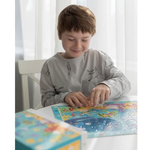 PUZZLE OBSERWACYJNE OCEAN 80 ELEMENTÓW PODWODNY ŚWIAT UKŁADANKA DLA DZIECI DODO