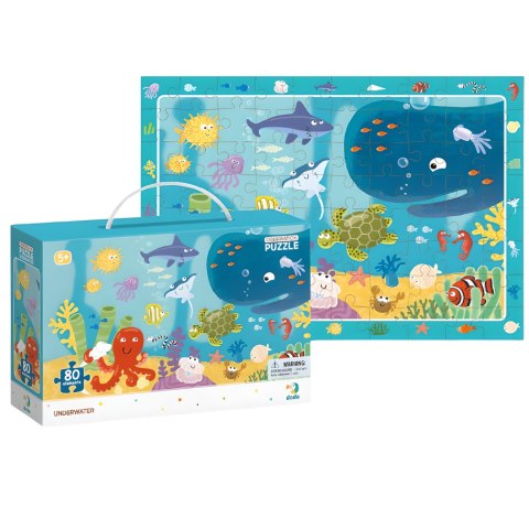 PUZZLE OBSERWACYJNE OCEAN 80 ELEMENTÓW PODWODNY ŚWIAT UKŁADANKA DLA DZIECI DODO
