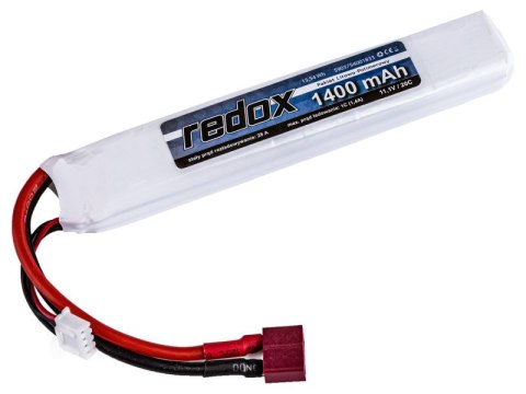 Pakiet Akumulator Redox LiPo 11,1V 1400mAh 20c Scalony Redox Pakiet Akumulator Redox LiPo 11,1V 1400mAh 20c Scalony Redox