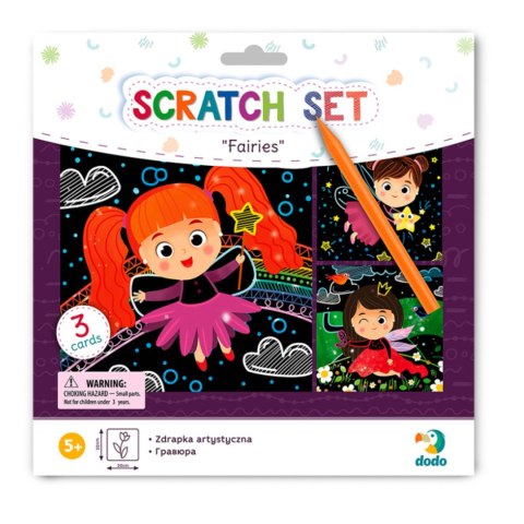 ZDRAPKA ARTYSTYCZNA "WRÓŻKI" MALOWANIE METODĄ SCRATCH DLA NAJMŁODSZYCH DODO