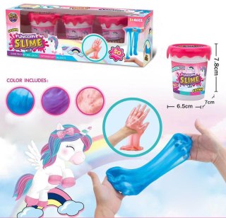MASA MAGICZNA SLIME JEDNOROŻCE 3x80g TRIFOX