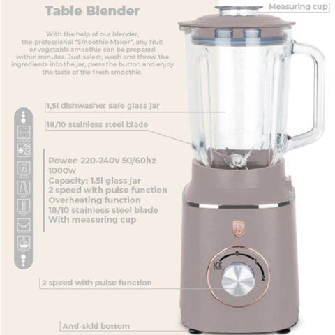 BLENDER KIELICHOWY MIKSER BERLINGER HAUS BH-9496 TAUPE BERLINGER HAUS