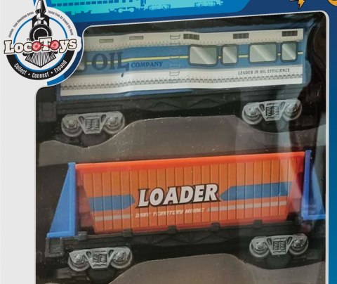 LocoToys STWÓRZ WŁASNĄ KOLEJKĘ I BUDUJ - 4 wagony DROMADER