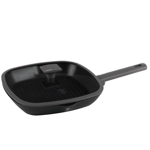 PATELNIA GRILLOWA TYTANOWA Z POKRYWĄ 28cm BERLINGER HAUS BH-8127 ANTRACIT BERLINGER HAUS