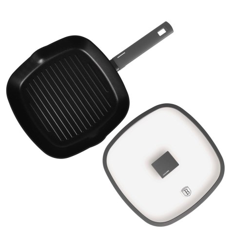 PATELNIA GRILLOWA TYTANOWA Z POKRYWĄ 28cm BERLINGER HAUS BH-8127 ANTRACIT BERLINGER HAUS