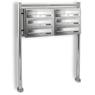 SKRZYNKA POCZTOWA LOKATORSKA 2x3 METALLIC STAL NIERDZEWNA Bituxx