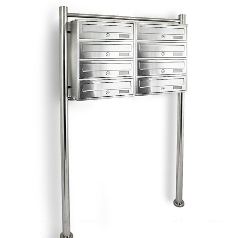 SKRZYNKA POCZTOWA LOKATORSKA 2x4 METALLIC STAL NIERDZEWNA Bituxx SKRZYNKA POCZTOWA LOKATORSKA 2x4 METALLIC STAL NIERDZEWNA Bituxx