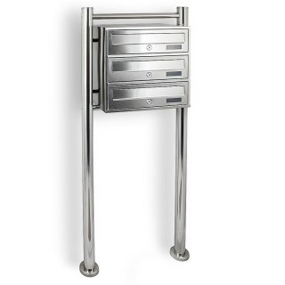SKRZYNKA POCZTOWA LOKATORSKA 3 METALLIC STAL NIERDZEWNA Bituxx
