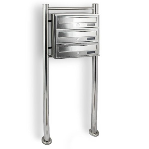 SKRZYNKA POCZTOWA LOKATORSKA 3 METALLIC STAL NIERDZEWNA Bituxx SKRZYNKA POCZTOWA LOKATORSKA 3 METALLIC STAL NIERDZEWNA Bituxx