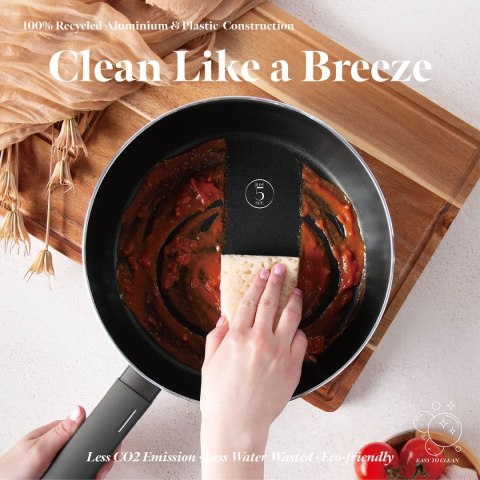 WOK PATELNIA FLIP TYTANOWA 26cm BERLINGER HAUS BH-8119 ANTRACIT BERLINGER HAUS