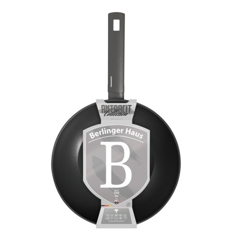 WOK TYTANOWY 28cm BERLINGER HAUS BH-8123 ANTRACIT BERLINGER HAUS WOK TYTANOWY 28cm BERLINGER HAUS BH-8123 ANTRACIT BERLINGER HAUS