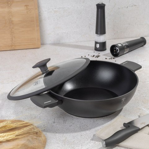 WOK TYTANOWY Z POKRYWĄ 30cm BERLINGER HAUS BH-8125 ANTRACIT BERLINGER HAUS