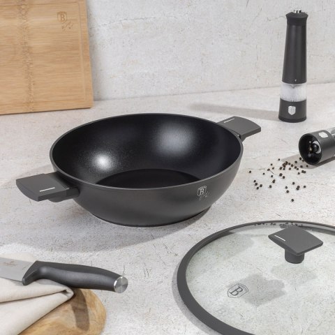 WOK TYTANOWY Z POKRYWĄ 30cm BERLINGER HAUS BH-8125 ANTRACIT BERLINGER HAUS