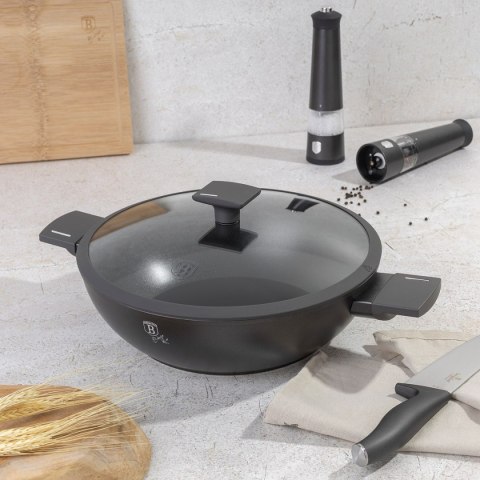 WOK TYTANOWY Z POKRYWĄ 30cm BERLINGER HAUS BH-8125 ANTRACIT BERLINGER HAUS