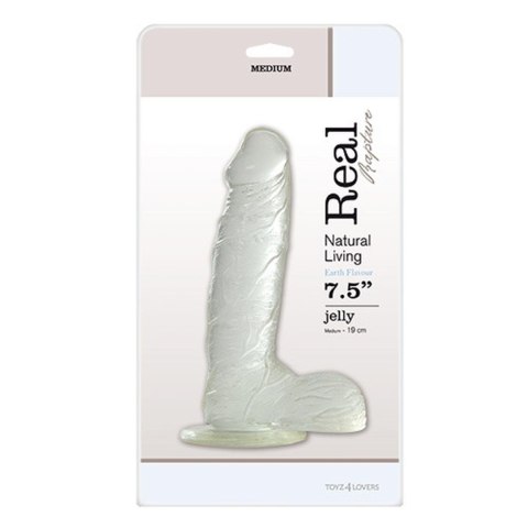 Dildo-JELLY DILDO REAL RAPTURE CLEAR 7.5"""""""""""""""" Real Rapture Dildo-JELLY DILDO REAL RAPTURE CLEAR 7.5"""""""""""""""" Real Rapture