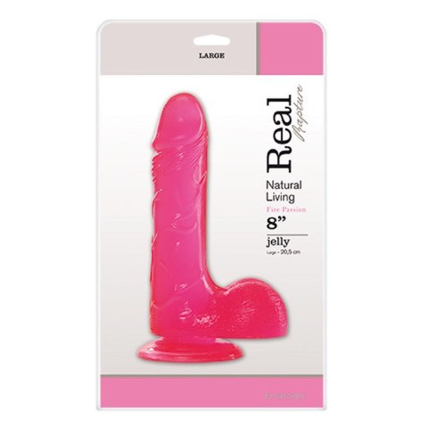 Dildo-JELLY DILDO REAL RAPTURE PINK 8"""""""""""""""" Real Rapture Dildo-JELLY DILDO REAL RAPTURE PINK 8"""""""""""""""" Real Rapture
