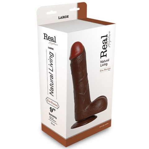 Dildo-REALISTIC DILDO REAL RAPTURE BROWN 9"""""""""""""""" Real Rapture Dildo-REALISTIC DILDO REAL RAPTURE BROWN 9"""""""""""""""" Real Rapture