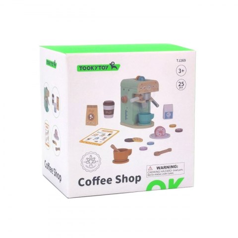 TOOKY TOY Drewniany Ekspres do Kawy Kawiarnia Barista Tooky Toy TOOKY TOY Drewniany Ekspres do Kawy Kawiarnia Barista Tooky Toy