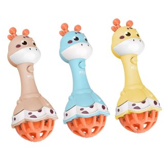 WOOPIE BABY Grzechotka Żyrafka Sensoryczna Gryzak z Muzyką Montessori 1 szt. Woopie