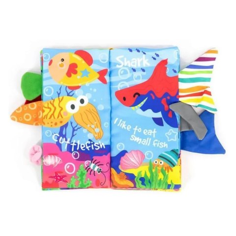 WOOPIE BABY Książeczka z Ogonkami Zwierząt Morskich Materiałowa Szeleszcząca Woopie WOOPIE BABY Książeczka z Ogonkami Zwierząt Morskich Materiałowa Szeleszcząca Woopie