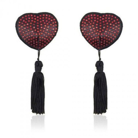 Bielizna-Heart shine nipples tassels (rosso) Toyz4lovers Bielizna-Heart shine nipples tassels (rosso) Toyz4lovers