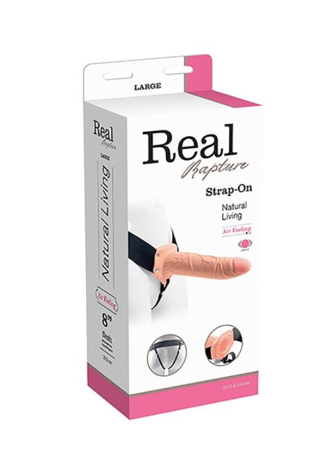 Proteza-VIBRATORE STRAP ON CAVO REAL RAPTURE 8 FLESH Real Rapture Proteza-VIBRATORE STRAP ON CAVO REAL RAPTURE 8 FLESH Real Rapture