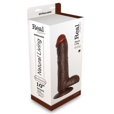 Wibrator-REALISTIC VIBRATOR REAL RAPTURE BROWN 10"""""""""""""""" Real Rapture Wibrator-REALISTIC VIBRATOR REAL RAPTURE BROWN 10"""""""""""""""" Real Rapture