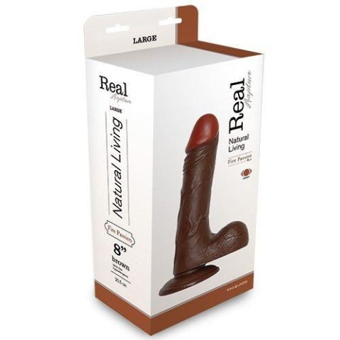 Wibrator-REALISTIC VIBRATOR REAL RAPTURE BROWN 8"""""""""""""""" Real Rapture Wibrator-REALISTIC VIBRATOR REAL RAPTURE BROWN 8"""""""""""""""" Real Rapture