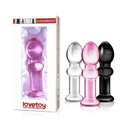 4.5"" Glass Romance Pink Lovetoy 4.5"" Glass Romance Pink Lovetoy