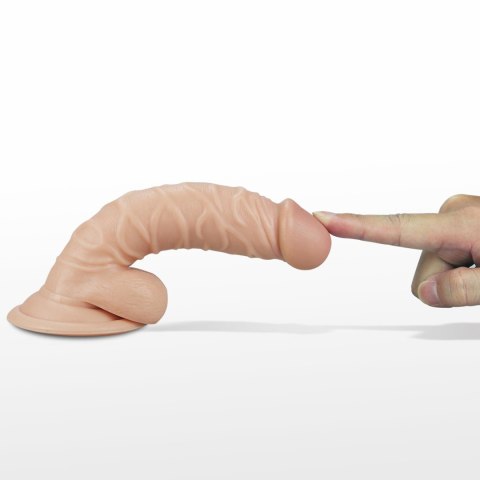 7.5"" Real Extreme Vibrating Dildo Flesh Lovetoy