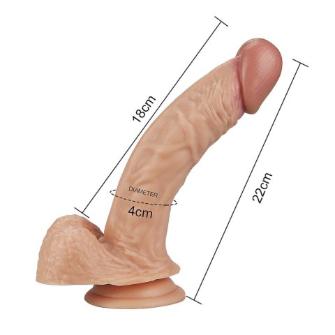 8.5"" Real Extreme Dildo Flesh Lovetoy