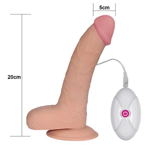 8.8"" The Ultra Soft Dude Vibrating Lovetoy