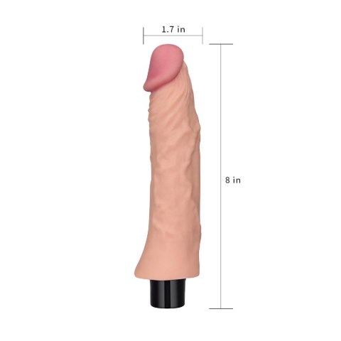 8"" REAL SOFTEE Vibrating Dildo Lovetoy