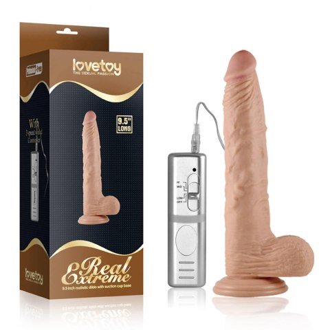 9.5'' Real Extreme Vibrating Dildo Flesh Lovetoy
