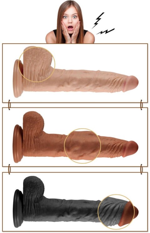 9.5'' Real Extreme Vibrating Dildo Flesh Lovetoy