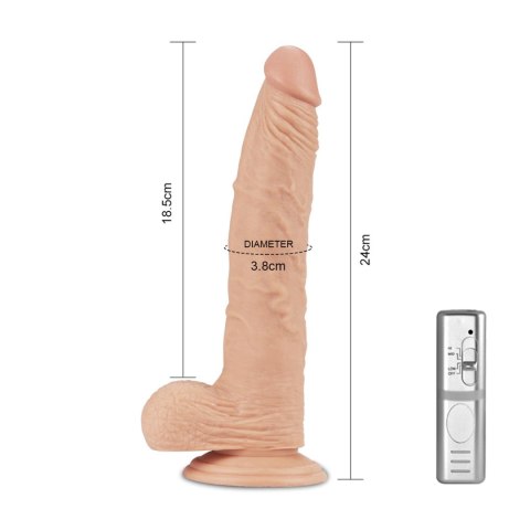 9.5'' Real Extreme Vibrating Dildo Flesh Lovetoy
