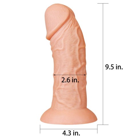 9.5'' Realistic Curved Dildo Lovetoy